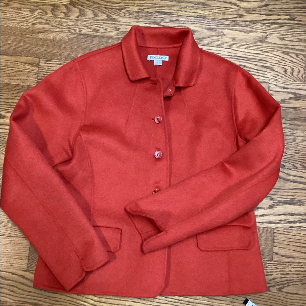 Pendleton Wool Blazer. Size Large. Burnt Orange - image 6